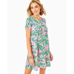 Lilly Pulitzer Cody T-shirt Dress Mandevilla Baby Always Worth It size M